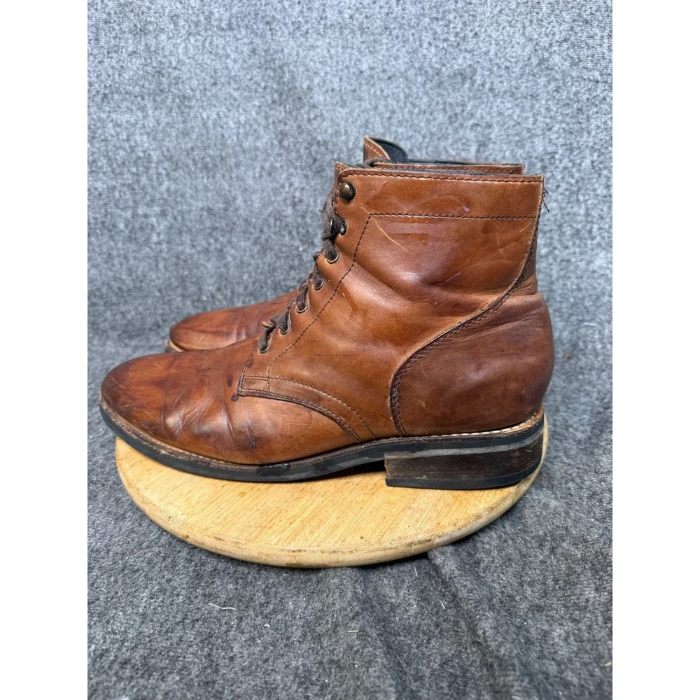 Thursday Boot Company President Brown Leather Lace Up Boots Mens 13 18031 781